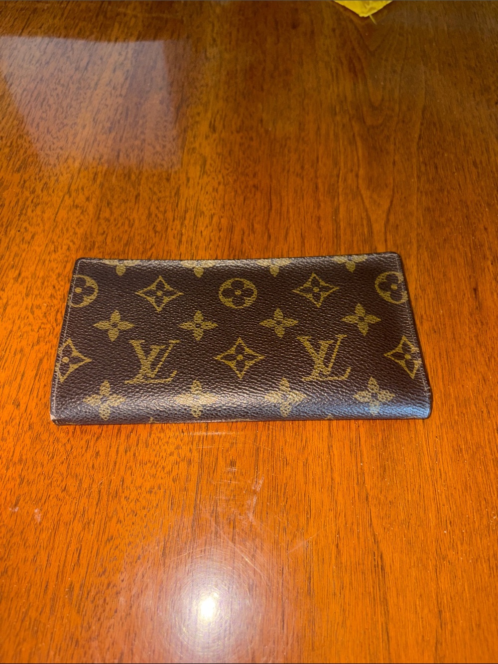 Louis Vuitton Monogram Canvas Card Holder - Brown and Gold